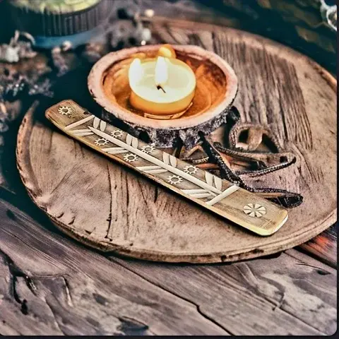 Wooden Incense Holder