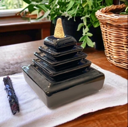 Square Ceramic Incense Holder