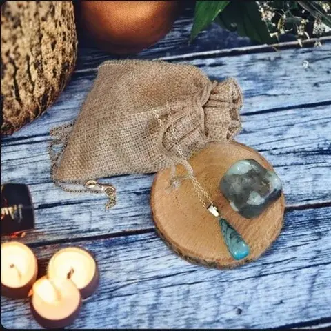 Drop Pendant - Aquamarine