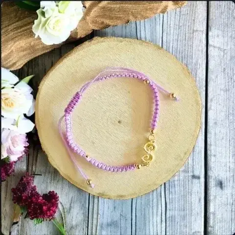 ​Bracelet Fantaisie Femme d'Amitié mauve